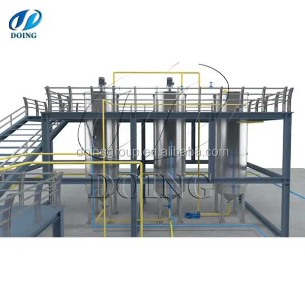 Best quality palm oil fractionation plant palm olein and stearin making machine in Indonesia