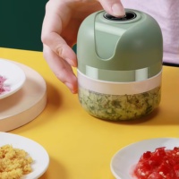 Mini hachoir électrique sans fil USB, hachoir à ail, hachoir à légumes, outils de cuisine en plastique