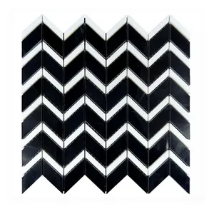 Decorative Mosaic Tiles Wholesale Mosaic Tiles Black And White Marble Mosaic Wall Tile