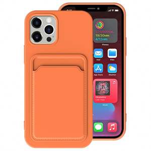 Coque de téléphone 15 Plus pour iPhone 16 Pro Max Coque iPhone 12 Mini TPU givrée souple de protection Coque iPhone 14 avec poche pour carte 15 Plus - Product Image 3
