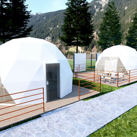 Usine directe Camping Geo grand salon dôme géodésique maison tentes Glamping jardin Igloo dôme