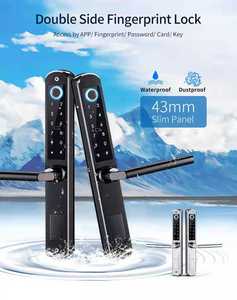 עמיד למים כפול צד טביעות אצבע דלת מנעול חכם מנעול TTlock הזזה זכוכית דלת שער דלת מנעול - Product Image 4