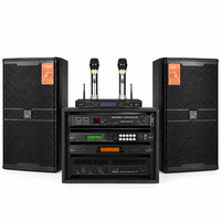 Système de sonorisation KTV NEARSTAR KS4012 avec enceintes Q7, amplificateur X6, processeur U999+ et microphone sur rack