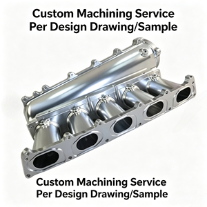High Performance 7075 Aluminum Intake Manifold Auto CNC Parts with 5 Axis CNC Precision Aluminum Machining Milling Services - Product Image 1