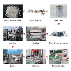 Macchina Termoformatrice Completamente Automatica per Contenitori in Plastica PET/PS/PP per Caramelle, Alimenti e Sushi con Motore Servo e Controllo Touch Screen - Product Image 4