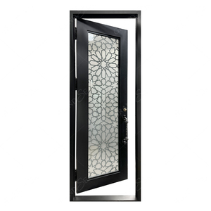 Puerta de Entrada Doble de Hierro Forjado de Diseño Americano de Lujo, Puerta de Jardín de Hierro de Alta Calidad y Económica - Product Image 2