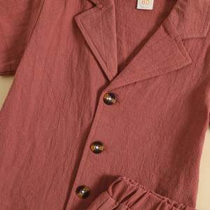 Ensemble de vêtements d'été 2 pièces en coton et <span class=keywords><strong>lin</strong></span> pour bébés et enfants, polo et <span class=keywords><strong>short</strong></span> simples et décontractés pour tout-petits - Product Image 6