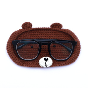 Nuevo cubo de almacenamiento de ganchillo, estuche para gafas, caja de almacenamiento hecha a mano, almacenamiento creativo y lindo para muñecas, almohadilla para gafas, ganchillo hecho a mano. - Product Image 4