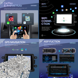 Hikity 7 pouces Android Car Audio pour Dacia <span class=keywords><strong>Renault</strong></span> LADA Autoradio 2 + 64G sans fil <span class=keywords><strong>Carplay</strong></span>/Android Auto/GPS/WiFi OEM ODM vente en gros - Product Image 2