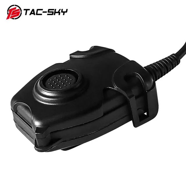 TAC-SKY Tactical Headset U94 PTT Button Walkie-Talkie Headset Plug Adapter Airsoft Radio Shooting Earmuffs Use