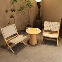 Chaise en bois massif PurelyFeel pour salon de thé et café chinois ancien, table et chaise combinées pour la salle de pâtisserie et la salle de séjour