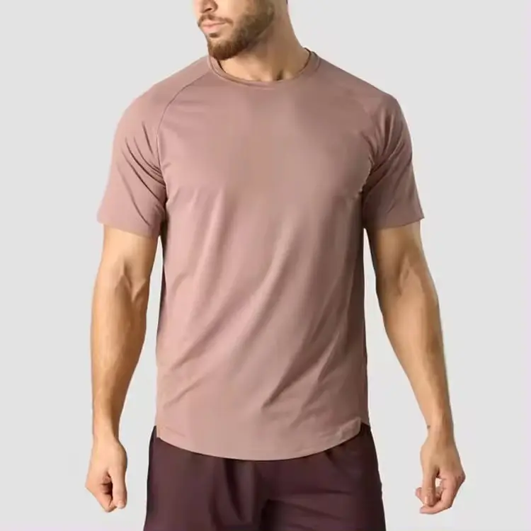 high quality gym t shirts custom raglan sleeve workout athletic training men t shirts fitness wear t shirts