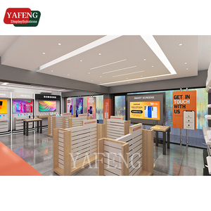 Accesorios modernos para teléfonos móviles de marca, estante de gabinete, tienda de reparación de teléfonos, muebles, tienda de teléfonos móviles, escaparate de pared con logotipo - Product Image 6