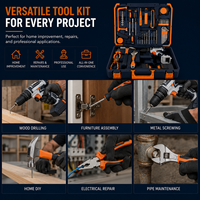 Ensemble de forets, boîte à outils, perceuse sans fil 21V avec 2 batteries, ensemble d'outils manuels multifonctionnels complets pour la réparation à domicile, bricolage, OEM, ODM