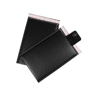 Sacs d'expédition en polyéthylène noir imperméables avec impression de logo personnalisée, enveloppes à bulles express pour l'expédition - Product Image 2