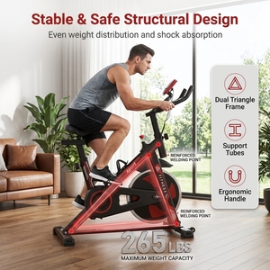 <span class=keywords><strong>Bicicleta</strong></span> <span class=keywords><strong>de</strong></span> <span class=keywords><strong>Spinning</strong></span> para Ejercicio en Interiores <span class=keywords><strong>con</strong></span> Freno <span class=keywords><strong>de</strong></span> Resistencia Infinita para <span class=keywords><strong>Bajar</strong></span> <span class=keywords><strong>de</strong></span> <span class=keywords><strong>Peso</strong></span>, Entrenador Doméstico <span class=keywords><strong>con</strong></span> Correa <span class=keywords><strong>de</strong></span> Transmisión - Product Image 5