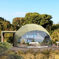 Dôme igloo transparent pour glamping de luxe, hôtel, complexe hôtelier, jardin et événements