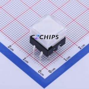 K6-6279D-03 Tactile Switch Through hole Component (THT)-6P,12x12mm Switch 1.6N Through Hole 12mm 12mm - Product Image 1