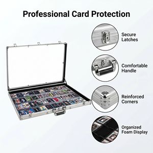 Boîte de présentation personnalisable en aluminium pour cartes, étui de transport pour cartes de sport, étui pour cartes gradées - Product Image 4