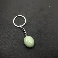 Pendentif porte-clés tendance en pierre brute amorphe cristalline violet-jaune naturelle, thème musical, sablé