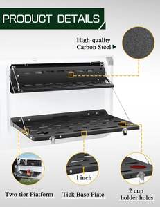 Estante de puerta trasera de doble capa para <span class=keywords><strong>Ford</strong></span> <span class=keywords><strong>Bronco</strong></span> 2021 2025-<span class=keywords><strong>2</strong></span>/4 estante de carga plegable trasero de puerta - Product Image 5