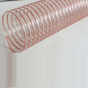 أنابيب مطاطية شفافة صلبة بقطر 2 بوصة، مصنوعة من السيليكون مع سلك فولاذي داخلي، أنابيب مرنة من البلاستيك PVC والبولي يوريثان المموج - Product Image 6