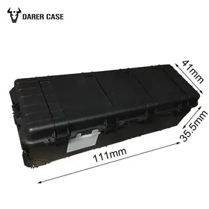 DPC139-2 ईवा उपकरण भंडारण बॉक्स फोम मामले हार्ड प्लास्टिक स्नाइपर काला उपकरण भंडारण के मामले के साथ पहियों