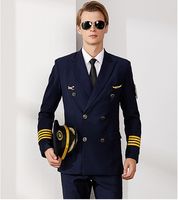 Tenue d'uniforme d'hôtesse de l'air pour hommes