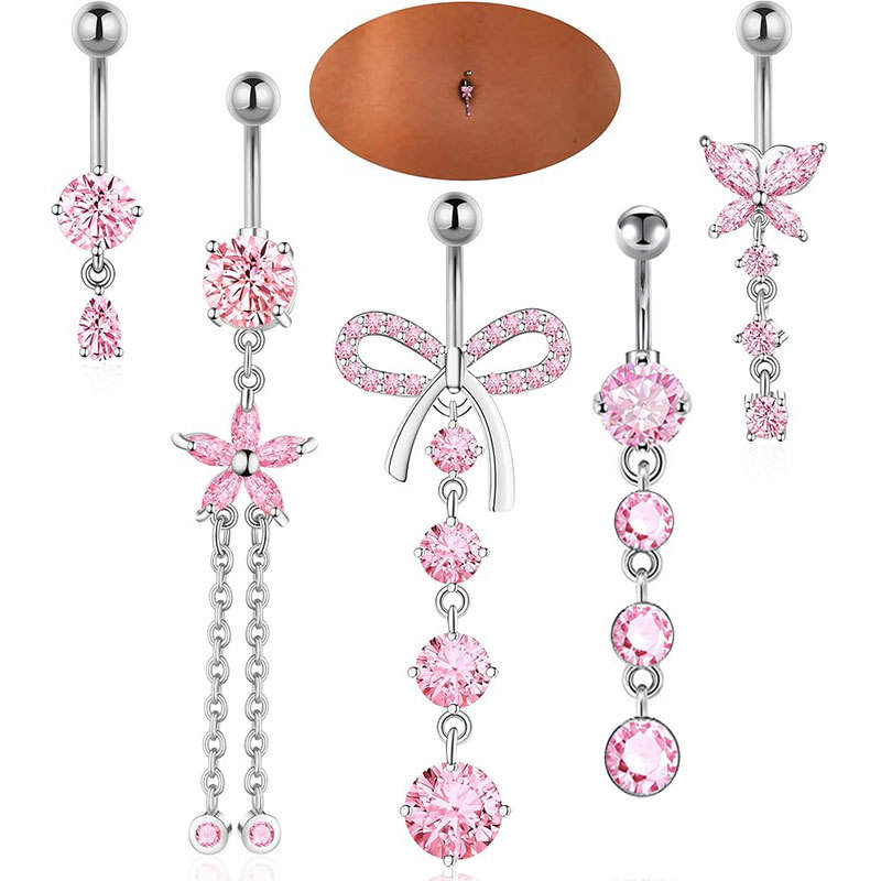 Argent + Zirconium rose5Set