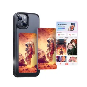 iPhone 15/15pro के लिए लक्ज़री NFC स्मार्ट ई इंक स्क्रीन डिस्प्ले मोबाइल फ़ोन केस कवर