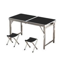 Ensemble table et chaises pliantes de camping en gros – Mobilier d'extérieur portable pour pique-nique, camping en voiture, camping-car, voyages et événements extérieurs