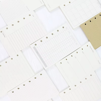Daolin LN-NY 100g Matériel papier 45 feuilles Inserts de planificateur à spirale à 6 trous Agenda A5/A6/A7 Anneau Multi-impression Cadeau