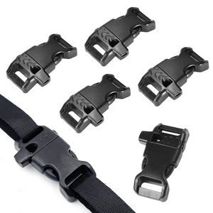 Hebilla de silbato de <span class=keywords><strong>14mm</strong></span>, sujetador de liberación rápida lateral para bolsa, correa, mochila, arnés de pecho, accesorios de costura de plástico curvo, 100 Uds. - Product Image 1