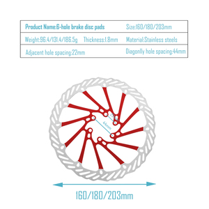 Dayanıklı Bisiklet Disk Fren Rotoru 160mm/180mm/203mm Paslanmaz Çelik MTB Dağ Bisikleti Fren Rotorları G3 - Product Image 3