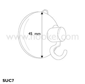 Transparent <b>Plastic</b> Suction Cups With Screw Moulding For Glass Surface Fixing - Product Image 5