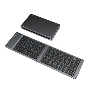 Reisefreundliche Mini-Tastatur, faltbare kabellose Tastatur und Maus-Kombination, 2,4G & <span class=keywords><strong>Bluetooth</strong></span>-Konnektivität für iPad-Tablets und Laptops - Product Image 5