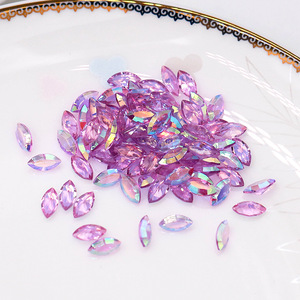 Ab Resin <b>Nail</b> Art Rhinestones 4x8mm Marquise Flat Back Bling Diy Crystal <b>Stickers</b> - Product Image 4