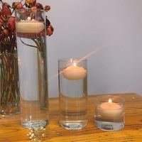 Bougie flottante de luxe, cire de bougie flottante créative, adaptée aux décorations de mariage et aux centres de table de fête.