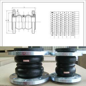 Nouvelle sortie : Joint de dilatation <span class=keywords><strong>flexible</strong></span> à double sphère en caoutchouc, raccords de tuyauterie à bride, résistant aux produits chimiques et à la corrosion - Product Image 4