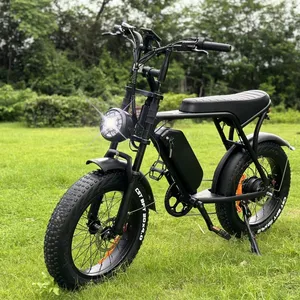 OUXI V8 sepeda listrik ebike, sepeda listrik 20*4.0, ban sepeda lemak 350W 500W 1000W dengan baterai Lithium