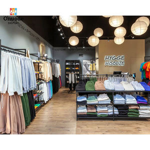 Custom Eco-Friendly Heavy Duty Clothing <b>Display</b> Racks | <b>Wall</b>-Mounted Garment <b>Cabinets</b> & Fashion Boutique Island Stands - Product Image 2