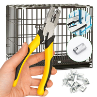 Clips de boucle d'assemblage de cage pour animaux Accessoires d'installation de cage à oiseaux Boucle en métal Clou de cage pour lapin