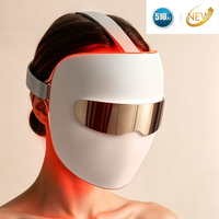 Máscara Facial de Terapia de Luz LED Antienvejecimiento 510K de Grado Médico 2026 con Cobertura Facial Completa para Uso Doméstico, PDT Fotónico Portátil