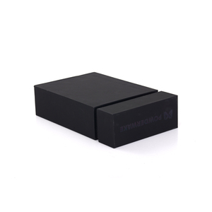 Boîte-cadeau de luxe personnalisée à tiroir coulissant en papier noir pour le kit de toilettage de la <span class=keywords><strong>barbe</strong></span> des hommes emballage de doublure en éponge stratifiée mate pour hommes - Product Image 6