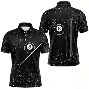 Camicia da uomo S.Q.<span class=keywords><strong>F</strong></span>. vintage <span class=keywords><strong>a</strong></span> vestibilità regolare 100% cotone con stampa <span class=keywords><strong>a</strong></span> scacchi e sfere da biliardo colorate effetto schizzi di fulmini - Product Image 4