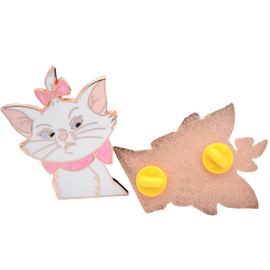 Épinglette en émail dur de haute qualité, motif de personnages de dessins animés, rose doré, ARTISTOCATS CATS <span class=keywords><strong>MARIE</strong></span> TOULOUSE BERLIOZ KITTEN, avec nacré - Product Image 6