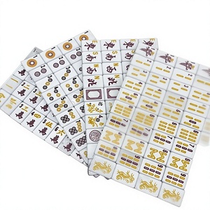<span class=keywords><strong>Mahjong</strong></span> américain de luxe en acrylique <span class=keywords><strong>noir</strong></span> <span class=keywords><strong>et</strong></span> <span class=keywords><strong>blanc</strong></span> avec perles - Product Image 1