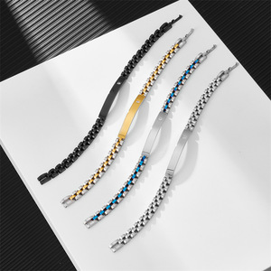 Bracciale YF8120 da <span class=keywords><strong>Donna</strong></span> in Acciaio Inossidabile con Zirconi, Larghezza 6MM, Placcato Oro 18k, Impermeabile, Ideale come Regalo - Product Image 5