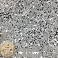 Tissu Jacquard Brodé Extensible dans les Quatre Sens Soluble dans l'Eau avec Paillettes et Maille, Revêtement PE Antistatique pour Textiles de Maison pour Garçons et Sacs à Main pour Femmes