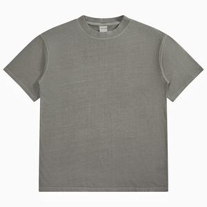 230Gsm เสื้อยืดผ้าฝ้าย100% ของผู้ชาย, เสื้อวินเทจโอเวอร์ไซส์ซักได้ - Product Image 1